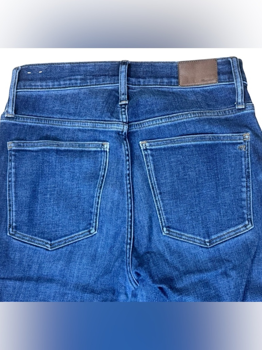 Madewell 10” Women’s High Rise Skinny Denim Jeans, Medium Wash Indigo, Size 30 - Picture 4 of 8